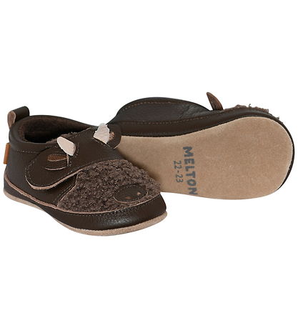 Melton Hjemmesko - Leather - Buffalo - Dark Brown