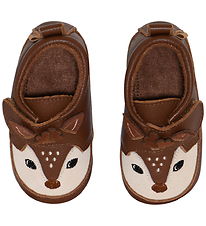 Melton Innerskor - Leather - Deer - Rött trä