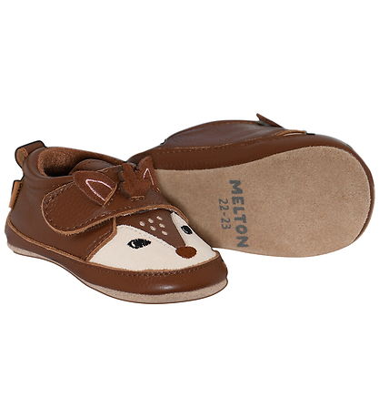Melton Hjemmesko - Leather - Deer - Red Wood