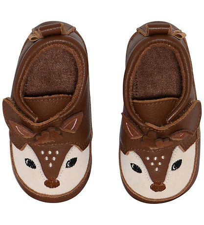 Melton Hjemmesko - Leather - Deer - Red Wood