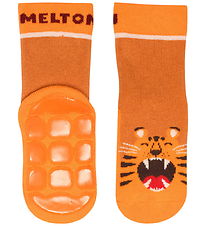 Melton Socks - Anti-Slip - Tiger - Golden Ochre