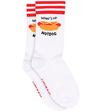 Melton Socks - Hot dog - White