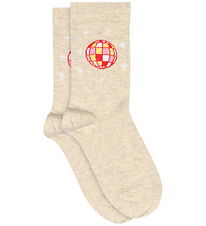 Melton Socks - Disco - Light Beige Melange