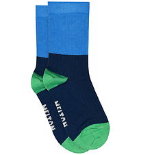 Melton Strømper - Block Colur - Navy Ink