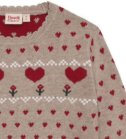 Hust and Claire Bluse - Strik - HCPippa - Biscuit