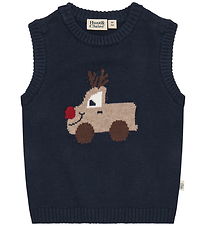 Hust and Claire Vest - Strik - HCPerry - Reindeer - More Navy