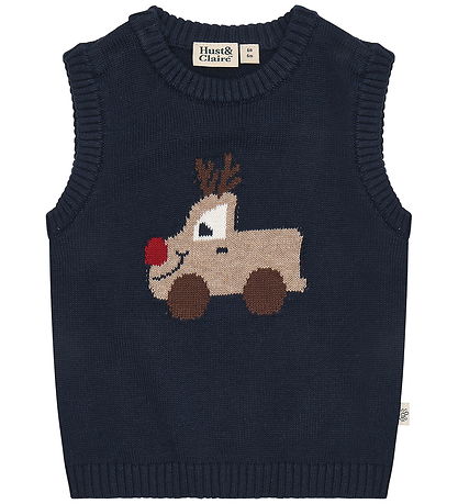 Hust and Claire Vest - Strik - HCPerry - Reindeer - More Navy