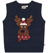 Hust and Claire Vest - Strik - HCPinco - Reindeer - More Navy