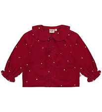 Hust and Claire Skjorte - HCRoselyn - Teaberry m. Guld Dots
