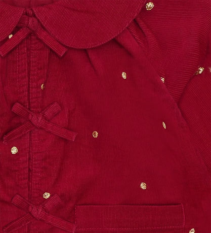 Hust and Claire Skjorte - HCRoselyn - Teaberry m. Guld Dots