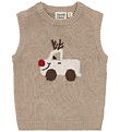 Hust and Claire Vest - Strik - HCPerry - Reindeer - Biscuit