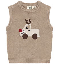 Hust and Claire Vest - Strik - HCPerry - Reindeer - Biscuit
