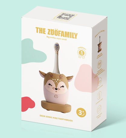 The Zoofamily Tandbørste - Deer - Brown/Pink