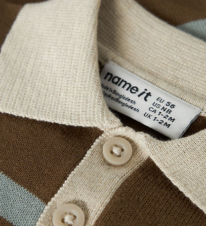 Name it Cardigan - Strik - NBMRAL - Sepia