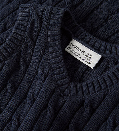 Name it Vest - Strik - NBMRAFFAT - Navy Blazer