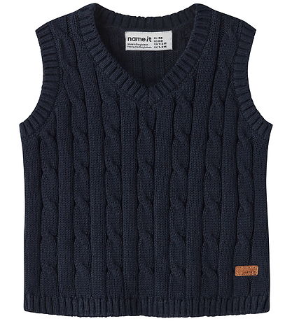 Name it Vest - Strik - NBMRAFFAT - Navy Blazer