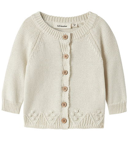 Lil Atelier Cardigan - Strik -  NBNRYLEE - Turtledove