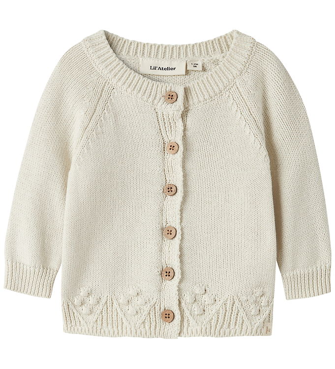 Lil Atelier Cardigan - Strik - NBNRYLEE - Turtledove