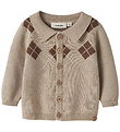 Lil Atelier Cardigan - Strik - NBMRONAN - White Pepper