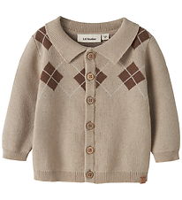 Lil Atelier Cardigan - Strik - NBMRONAN - White Pepper