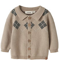 Lil Atelier Cardigan - Strik - NBMRONAN - White Pepper/MULLED BA