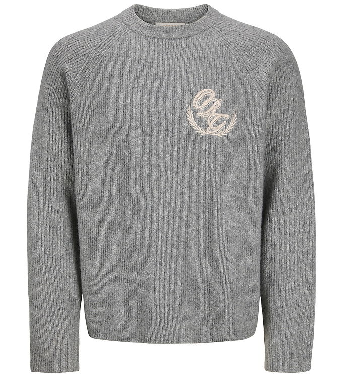 Jack & Jones Bluse - Strik - JorFrederiksberg - Light Grey Melan