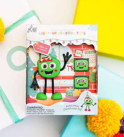 Glo Pals Figur/Sansekuber m. Lys - Jul - Green