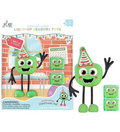 Glo Pals Figur/Sansekuber m. Lys - Jul - Green