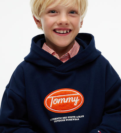 Tommy Hilfiger Hættetrøje - Dark BlueBlue