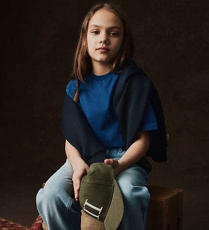 Les Deux T-shirt - Core Contrast - Navy Peony Blue