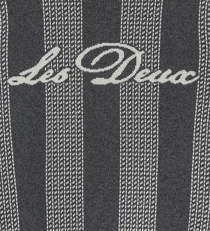 Les Deux Bluse - Strik - Striped Signature - Charcoal Melange