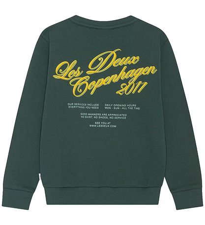 Les Deux Sweatshirt - Service - Darkest Spruce Green