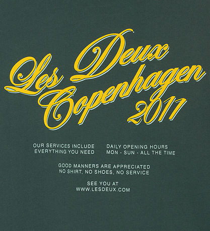Les Deux Sweatshirt - Service - Darkest Spruce Green