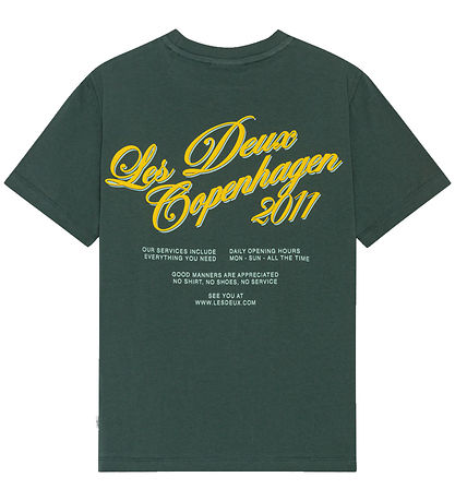 Les Deux T-shirt - Service  Darkest Sprunce Green