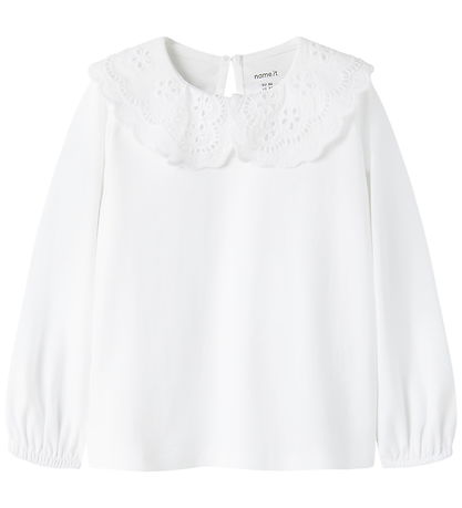 Name It Bluse - NmfRayl - Bright White