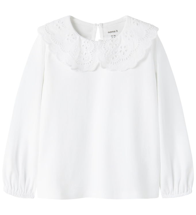Name It Bluse - NmfRayl - Bright White