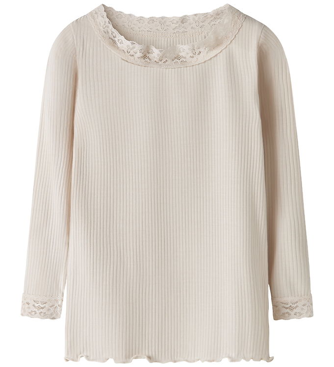 Name It Bluse - Rib - NmfRiona - Birch