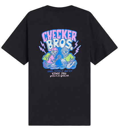 Vans T-shirt - Checker Bros - Sort