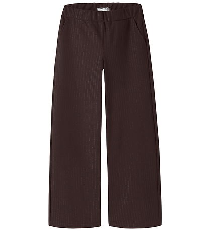 Name It Bukser - Wide - NkfRaka - Chocolate Plum