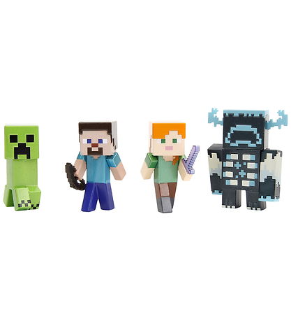 Jada Minecraft Legetøjsfigurer - 6 cm - 4-pak