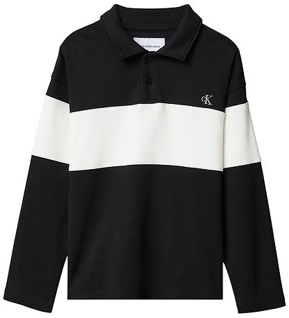 Calvin Klein Polobluse - Stripe - Pvh Black