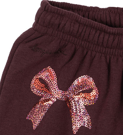 Konges Sløjd Sweatpants - Lou - Decadent Chocolate m. Pailletter