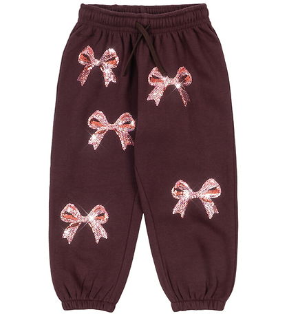 Konges Sløjd Sweatpants - Lou - Decadent Chocolate m. Pailletter