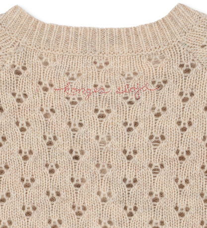 Konges Sløjd Cardigan - Uld/Polyamid - Belle - Cream And Tulips