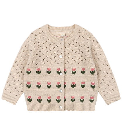 Konges Sløjd Cardigan - Uld/Polyamid - Belle - Cream And Tulips