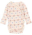 Konges Sløjd Slå-om Body l/æ - Minnie - Fleur Decor m. Hulmønste