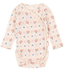 Konges Sløjd Slå-om Body l/æ - Minnie - Fleur Decor m. Hulmønste