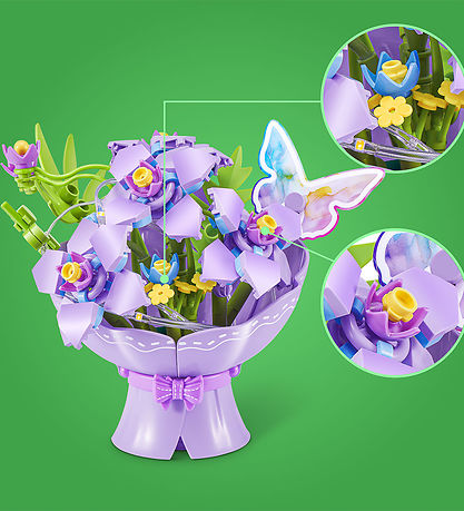 MAX Kugle m. Overraskelse - 155 Dele - Bouquets - Lilla m. Lys