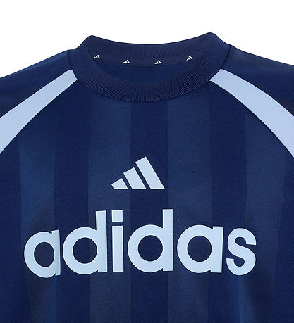 adidas Performance T-shirt - Tiro - Dark Blue/Glow Blue