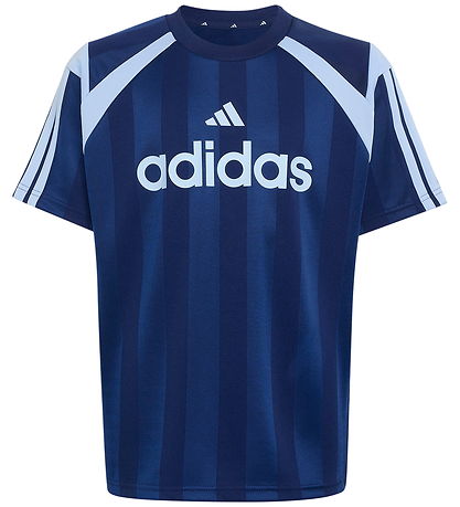 adidas Performance T-shirt - Tiro - Dark Blue/Glow Blue